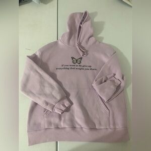 Purple butterfly sweater